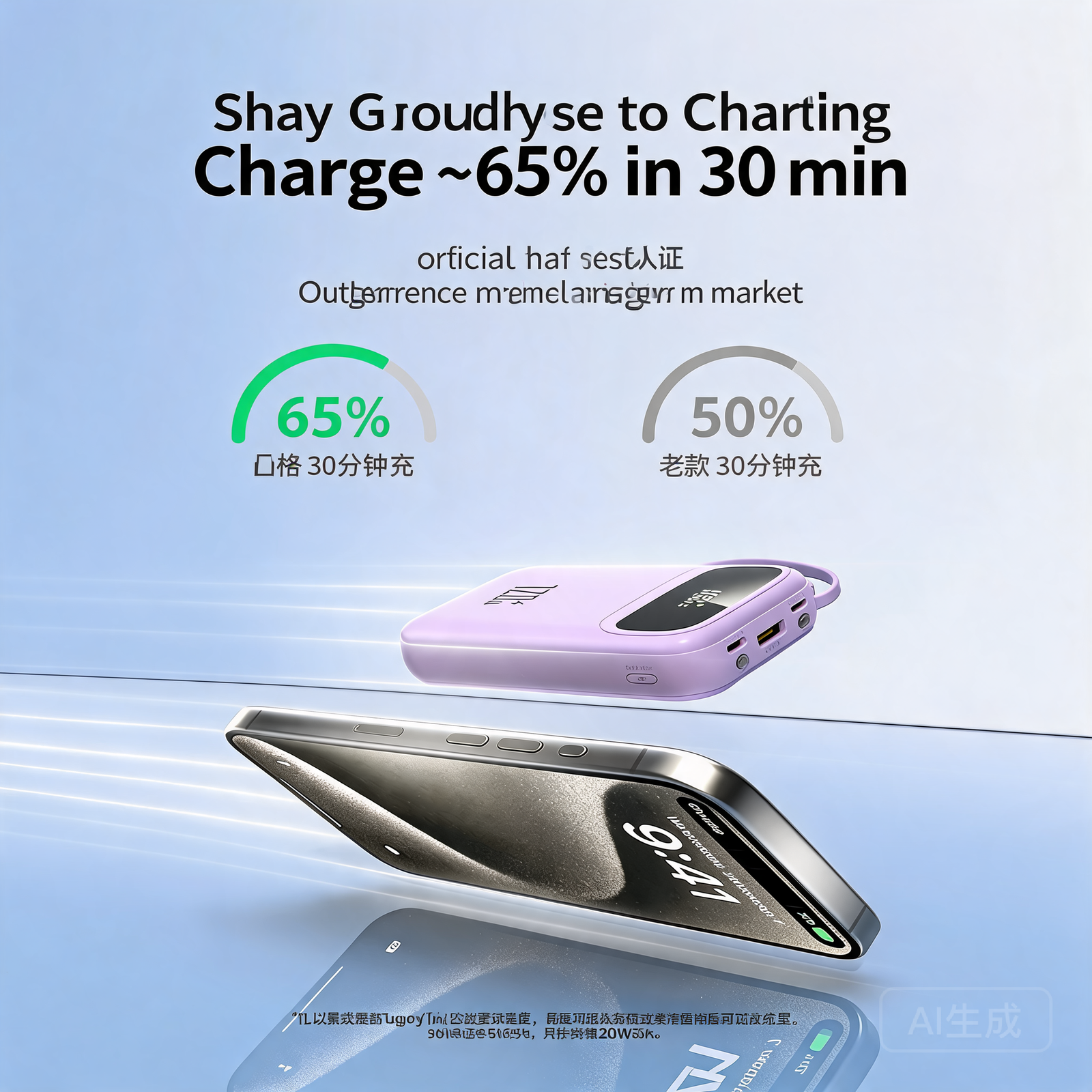 20000mAh 4-in-1 Built-In Cable Fast Charging Power Bank with LED Display
