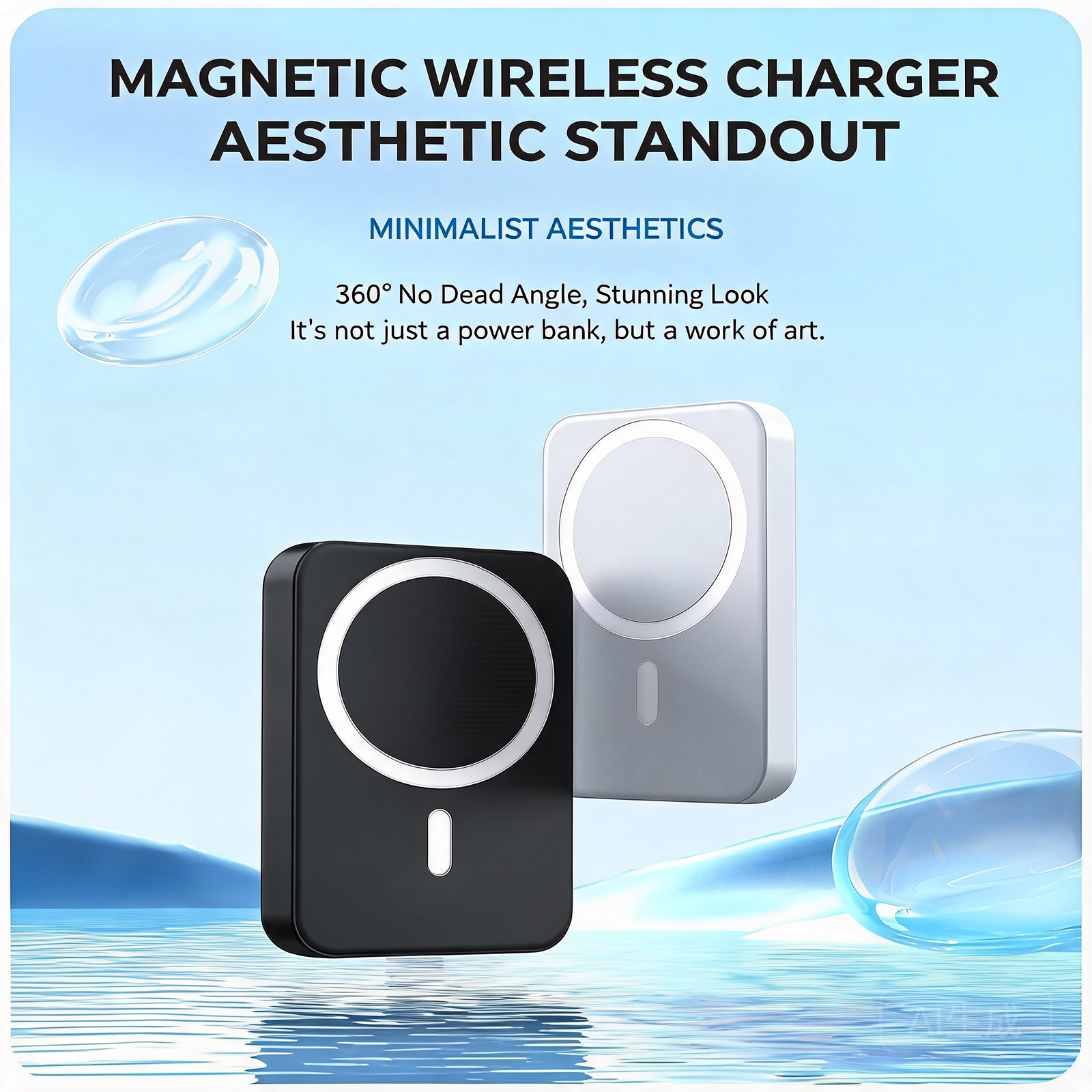 MagSafe Compatible Magnetic Wireless Power Bank 10000mAh