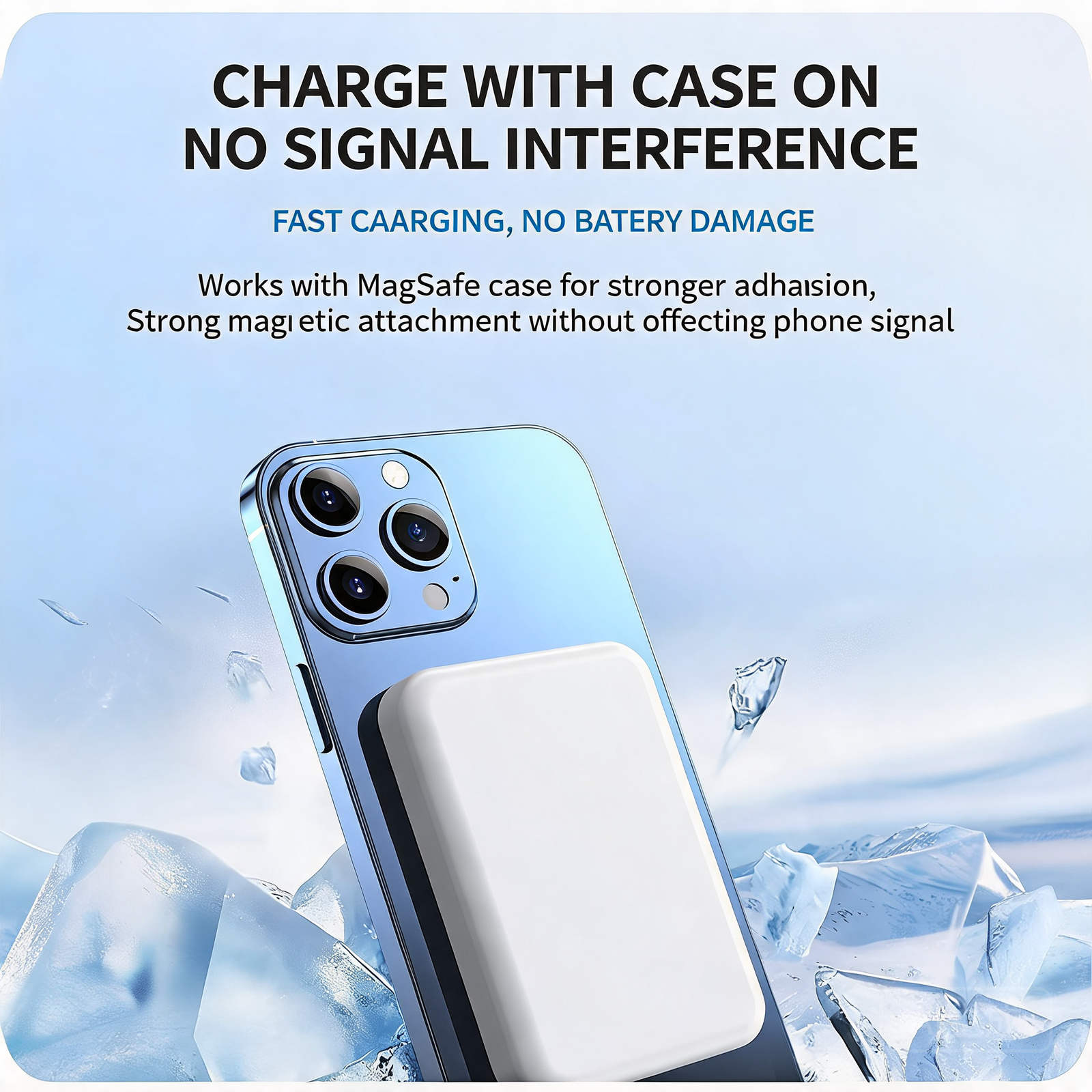 MagSafe Compatible Magnetic Wireless Power Bank 10000mAh