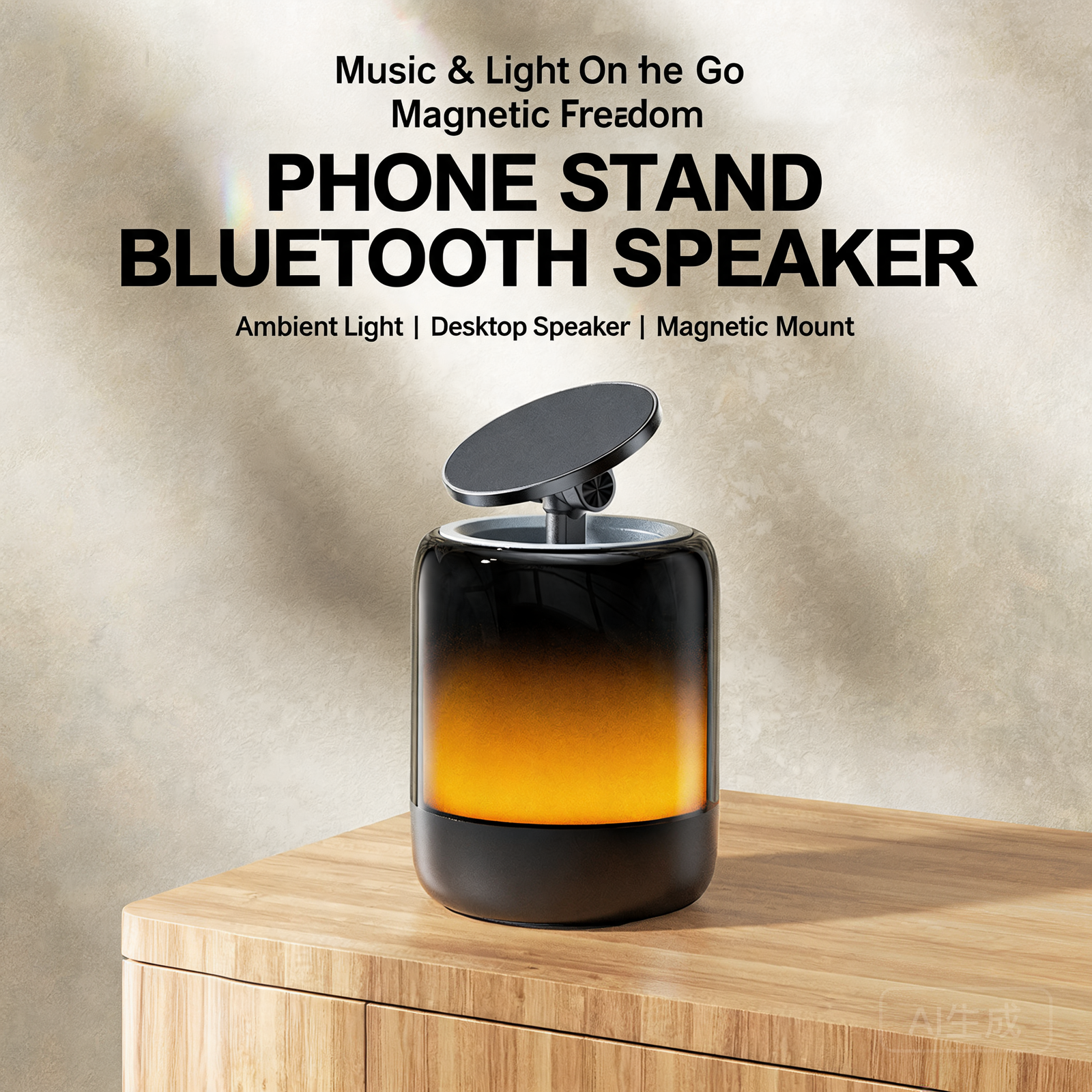 LumiDock Q28 3-in-1 RGB Bluetooth Speaker & Magnetic Phone Stand