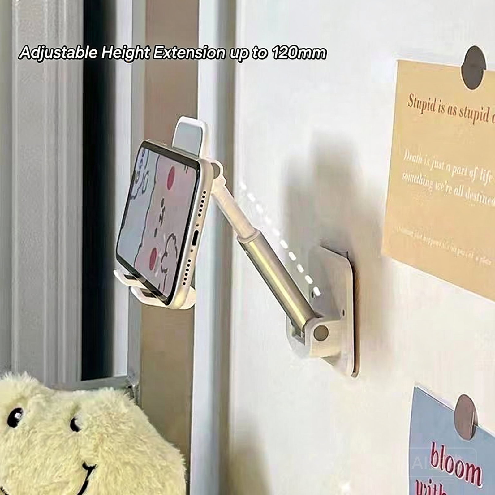 FlexiMount No-Drill Foldable Wall Phone Holder
