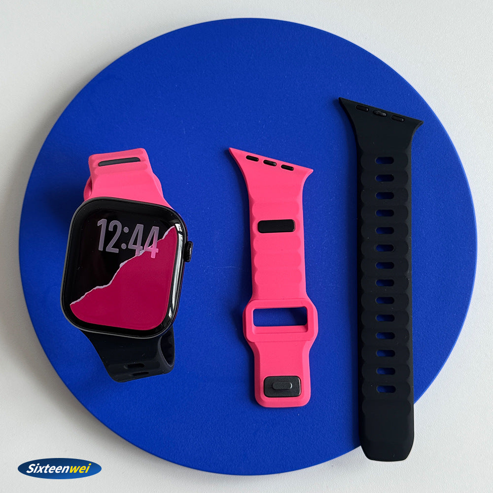 Contour-Fit Cutout Silicone Sport Band for Apple Watch