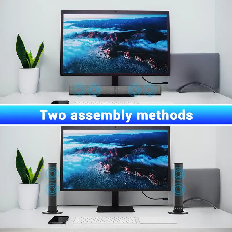 FlexSound 2-in-1 Convertible Bluetooth Soundbar Speaker
