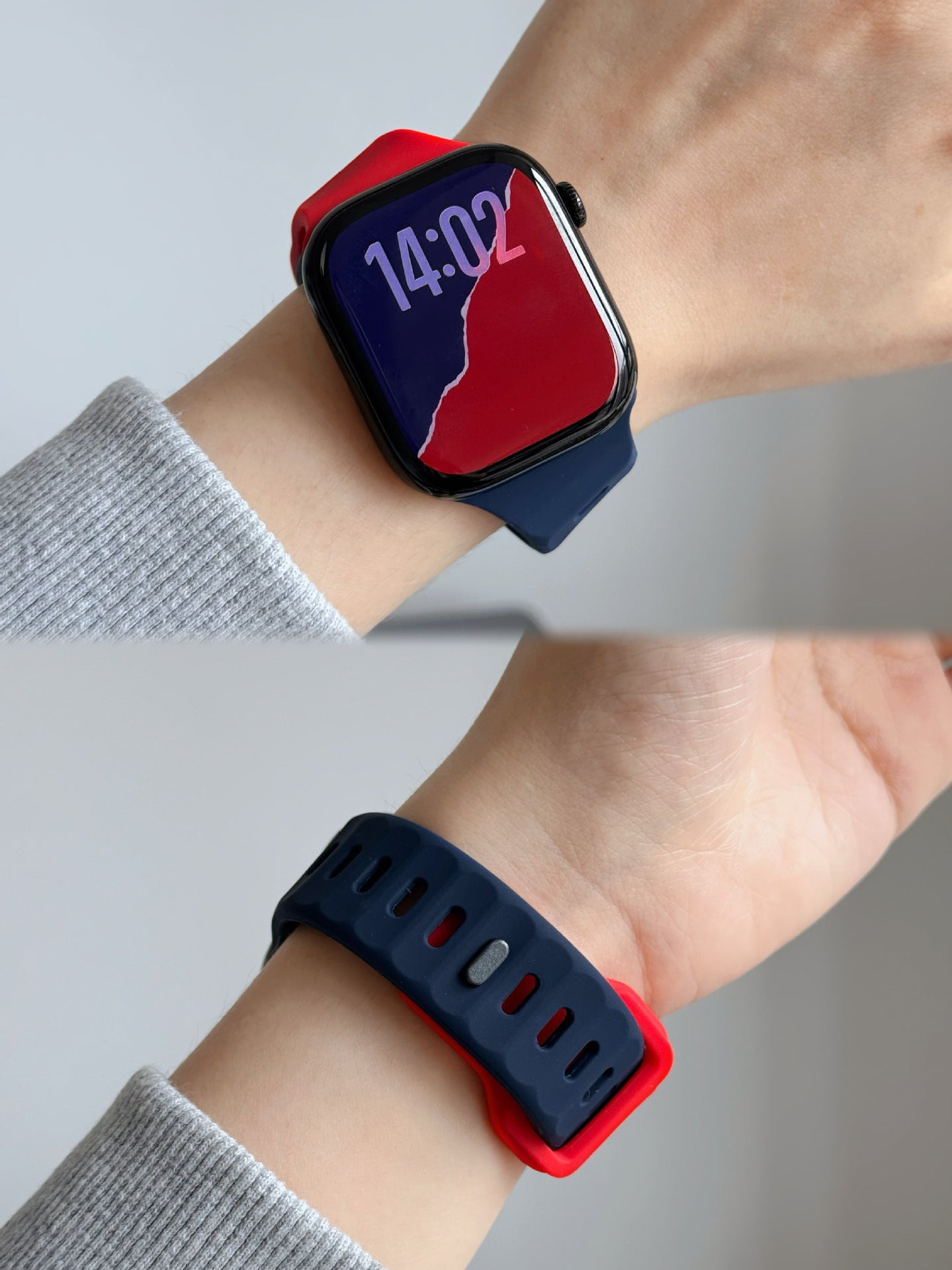 Contour-Fit Cutout Silicone Sport Band for Apple Watch