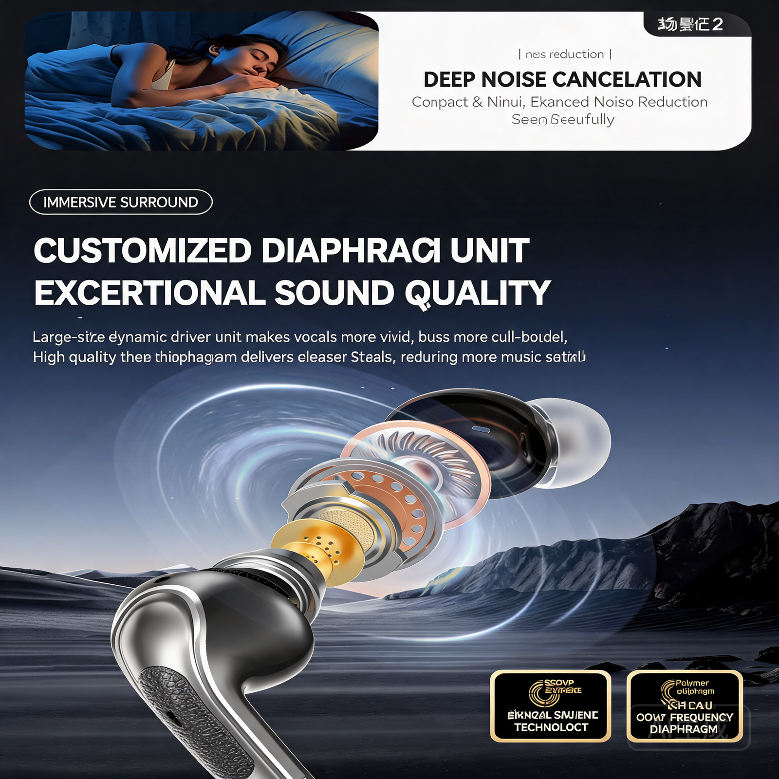Q78 Wireless Bluetooth 5.4 Earbuds with AI Noise Reduction & LED Display