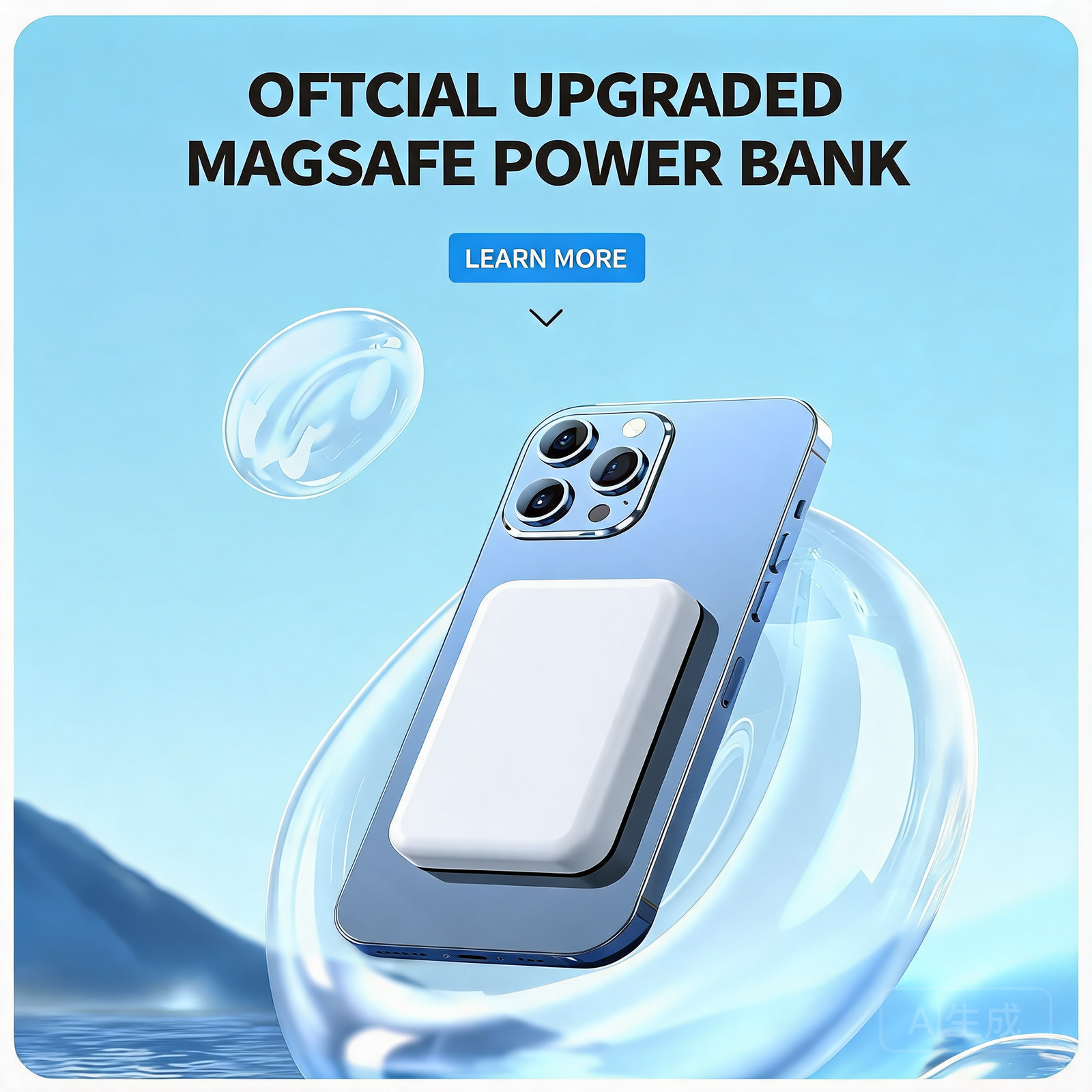 MagSafe Compatible Magnetic Wireless Power Bank 10000mAh