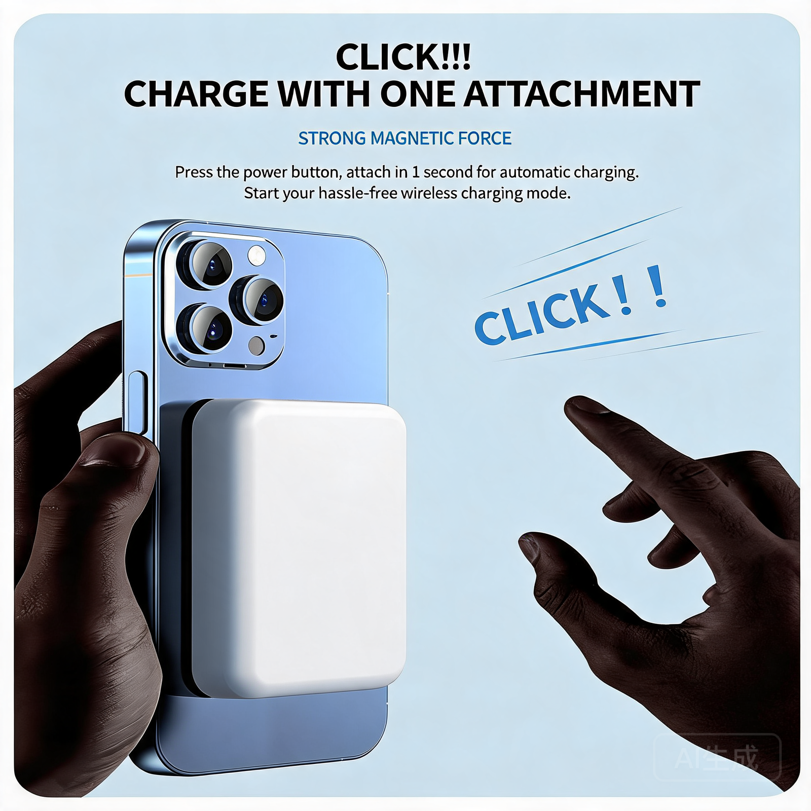 MagSafe Compatible Magnetic Wireless Power Bank 10000mAh