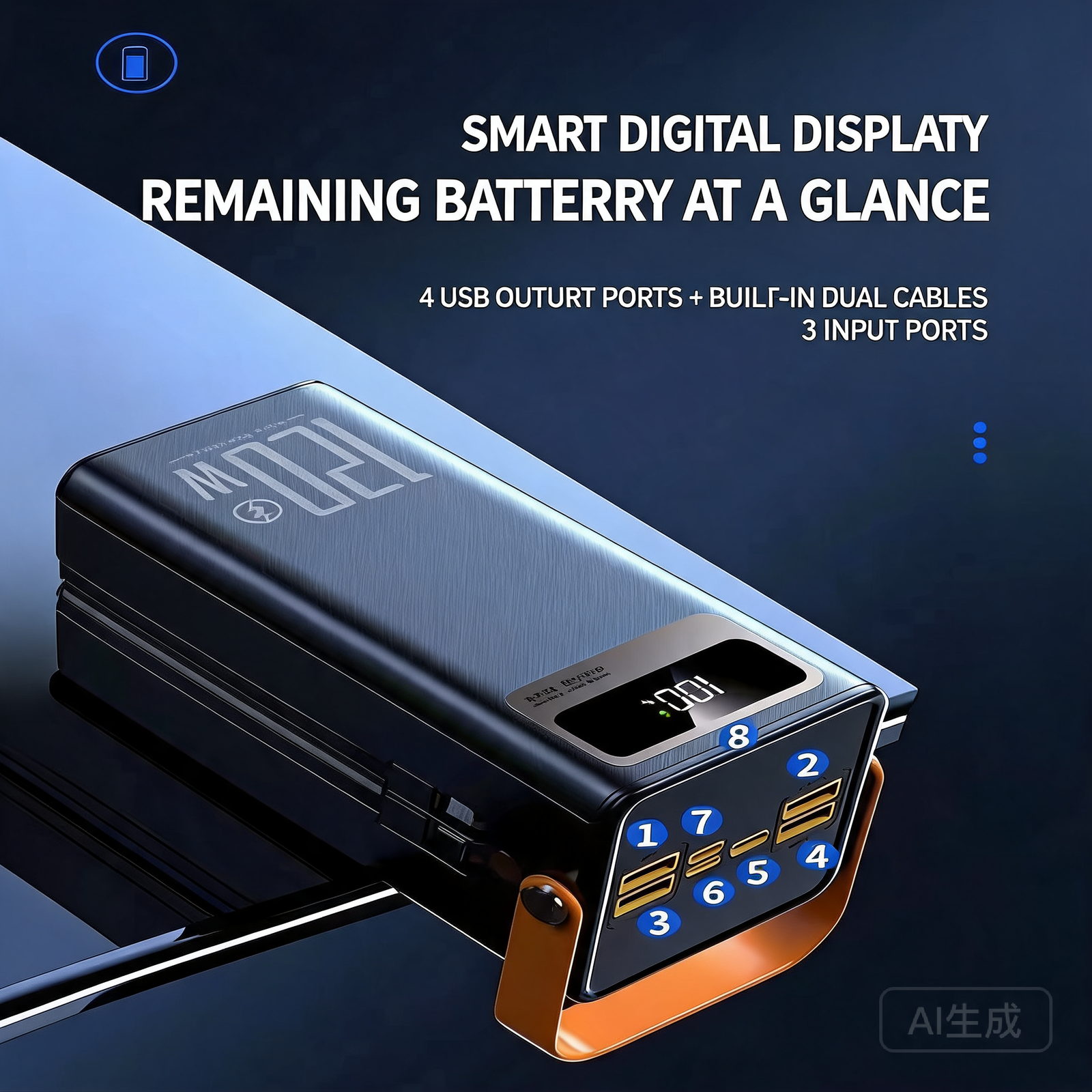 Fidora 120W Outdoor Fast Charging Power Bank 50000mAh