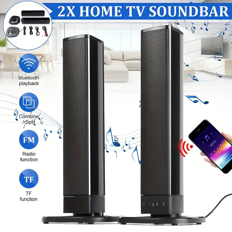 FlexSound 2-in-1 Convertible Bluetooth Soundbar Speaker