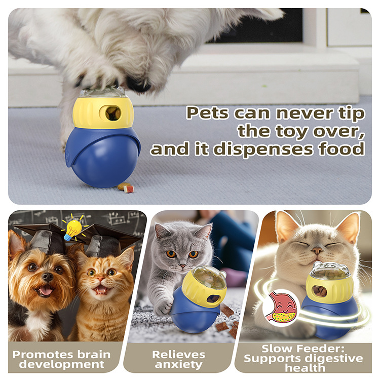 Tumbler Owl Treat Puzzle Cat Feed