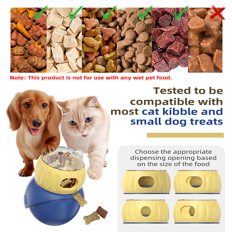 Tumbler Owl Treat Puzzle Cat Feed