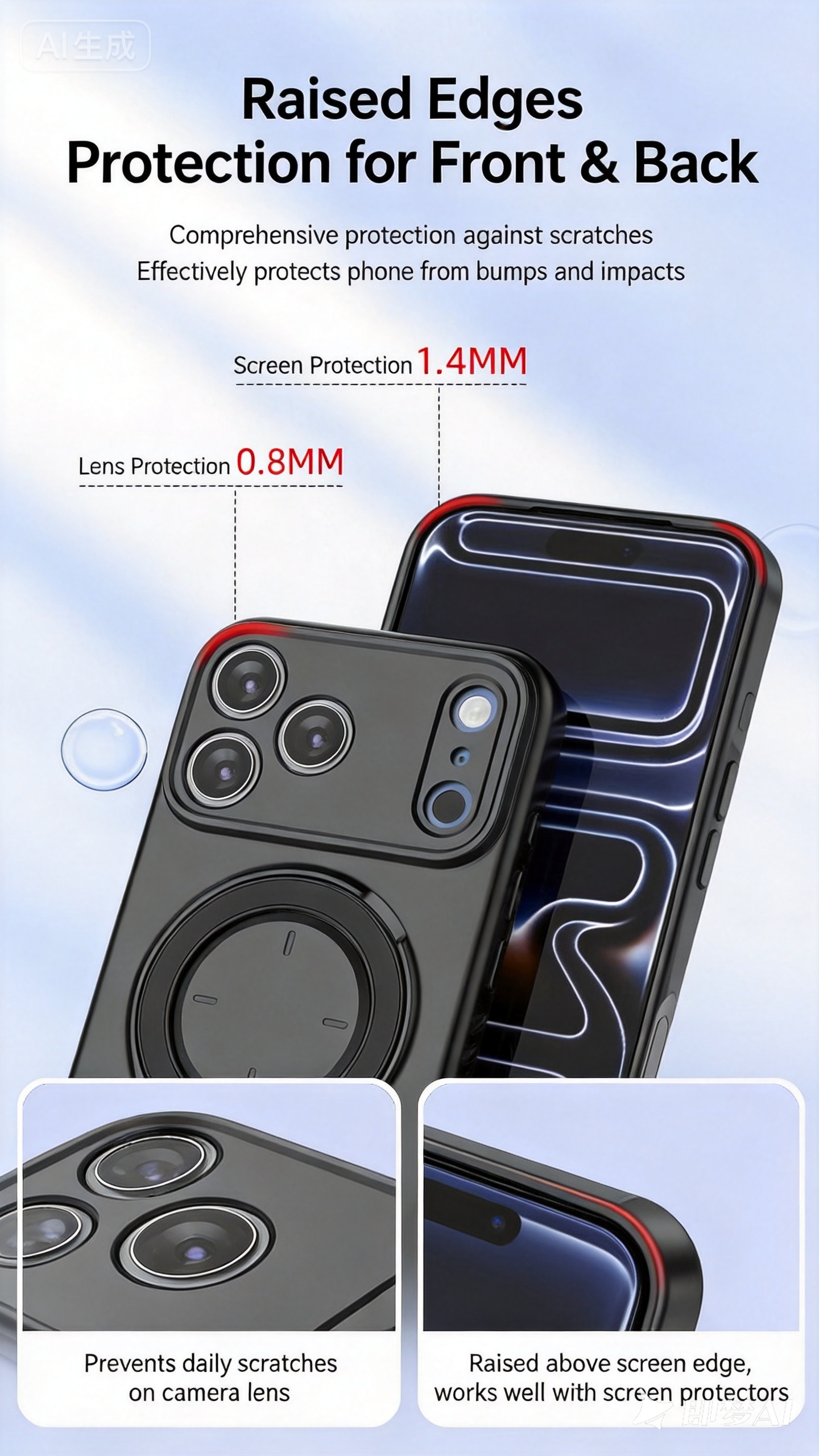 Cheap Magnetic iPhone Case with Stand – MagSafe Compatible