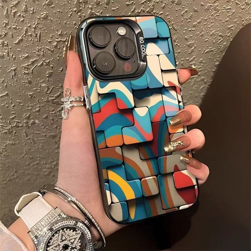 Colorwave 3D Geometric iPhone Case