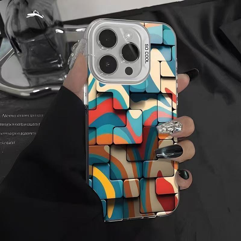 Colorwave 3D Geometric iPhone Case