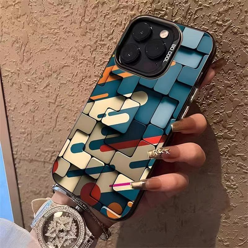 Colorwave 3D Geometric iPhone Case